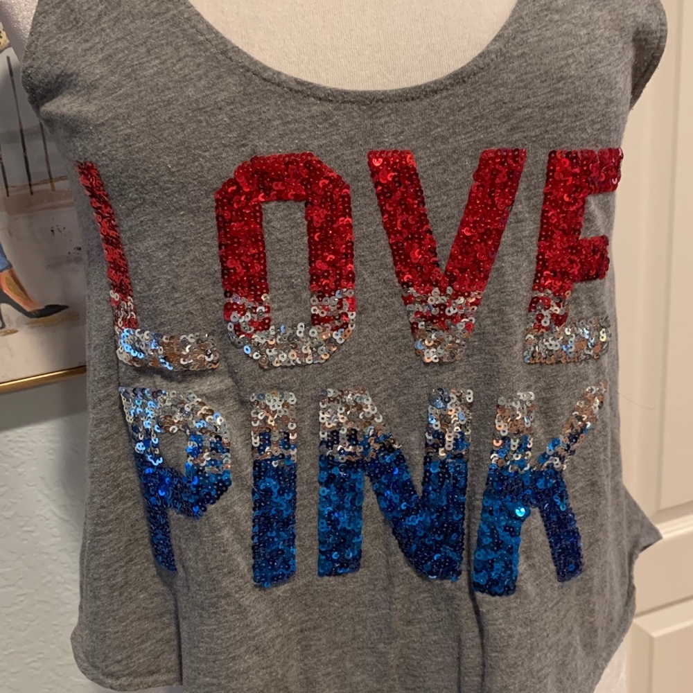PINK Victoria’s Secret • LOVE PINK Tank🇺🇸